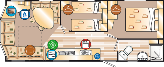 Caravan floorplan