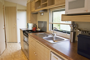 One of our three-star caravans.