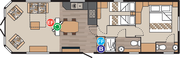 Caravan floorplan