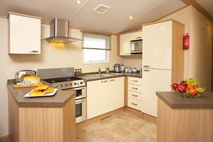 One of our five-star caravans.