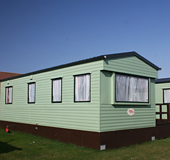 A one-star caravan at Pettycur Bay Holiday Park