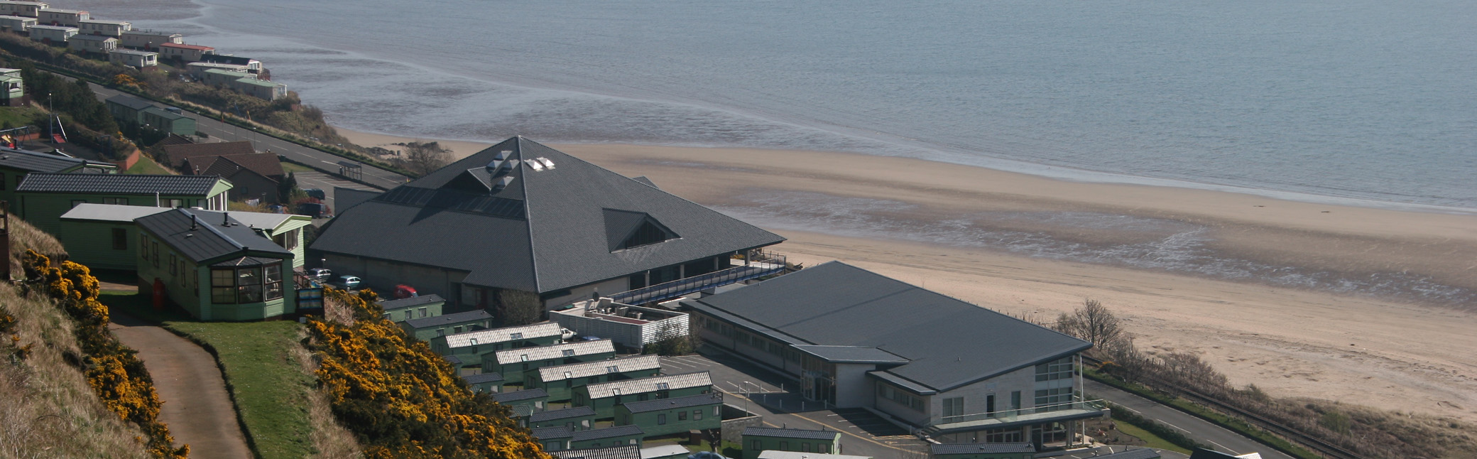 Looking down on the Bay Hotel and Leisure Centre.