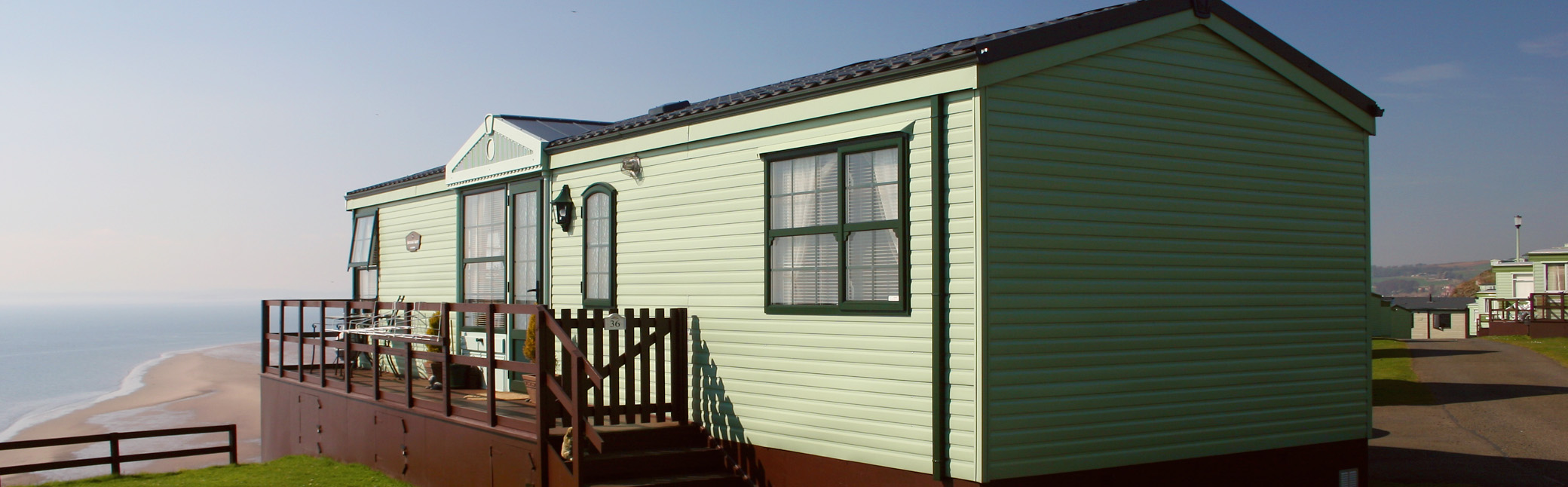 One of our static caravans; a home away from home.